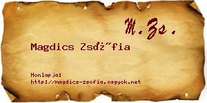 Magdics Zsófia névjegykártya